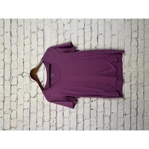 Eddie Bauer Women's Purple Short Sleeve T-Shirt M